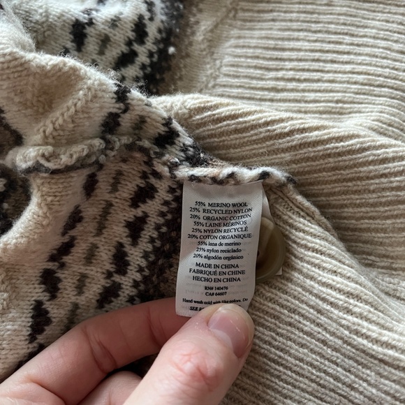 Faherty Women's Highland Fair Isle Cardigan - Picture 3 of 6